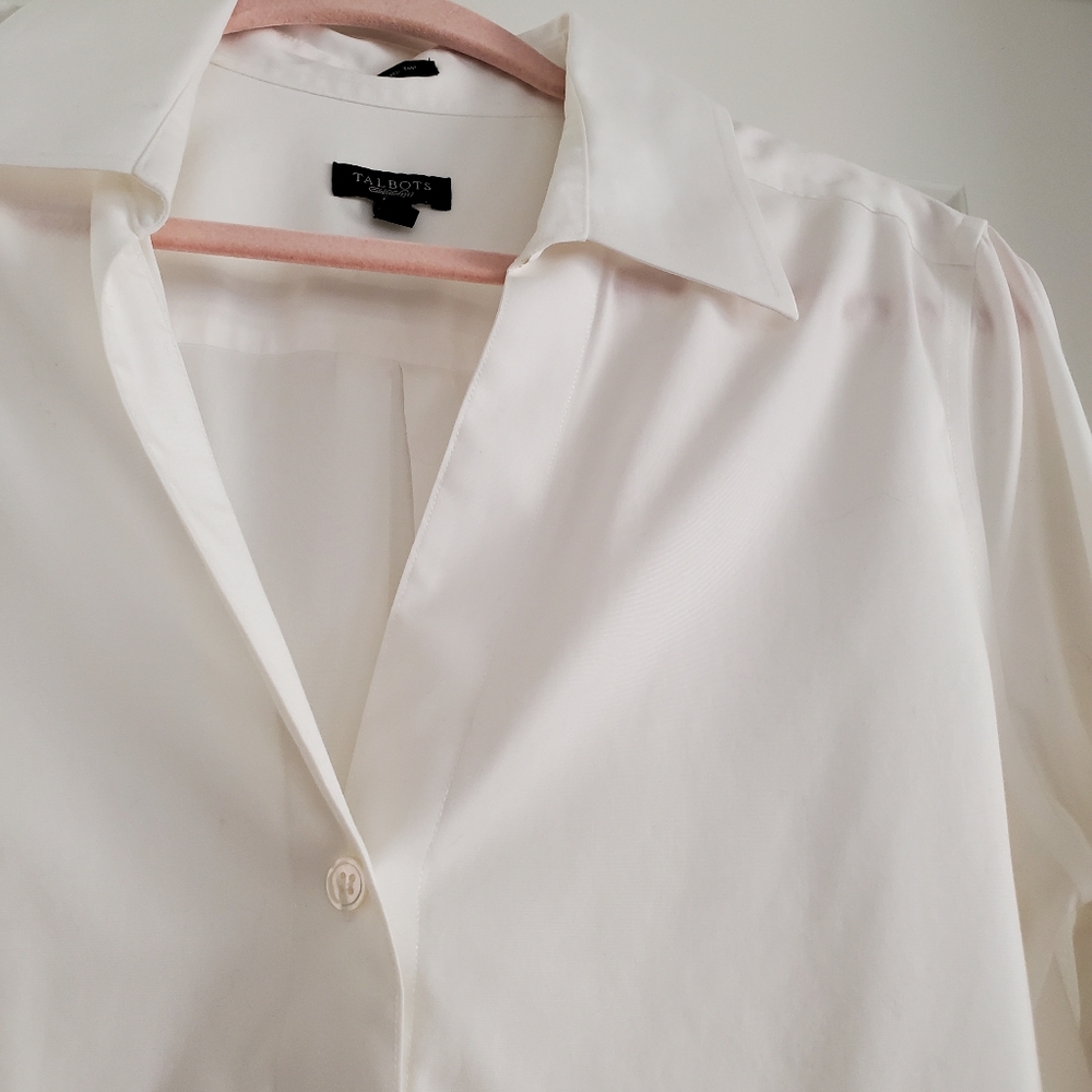 Talbots • Classic White Button Down - Picture 3 of 7
